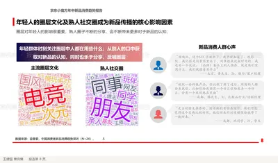 年轻人的圈层文化及熟人社交圈成为新品传播的核心影响因素