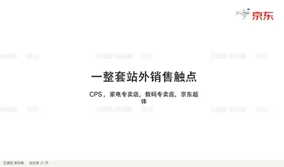一整套站外销售触点