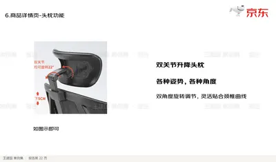 双关节升降头枕